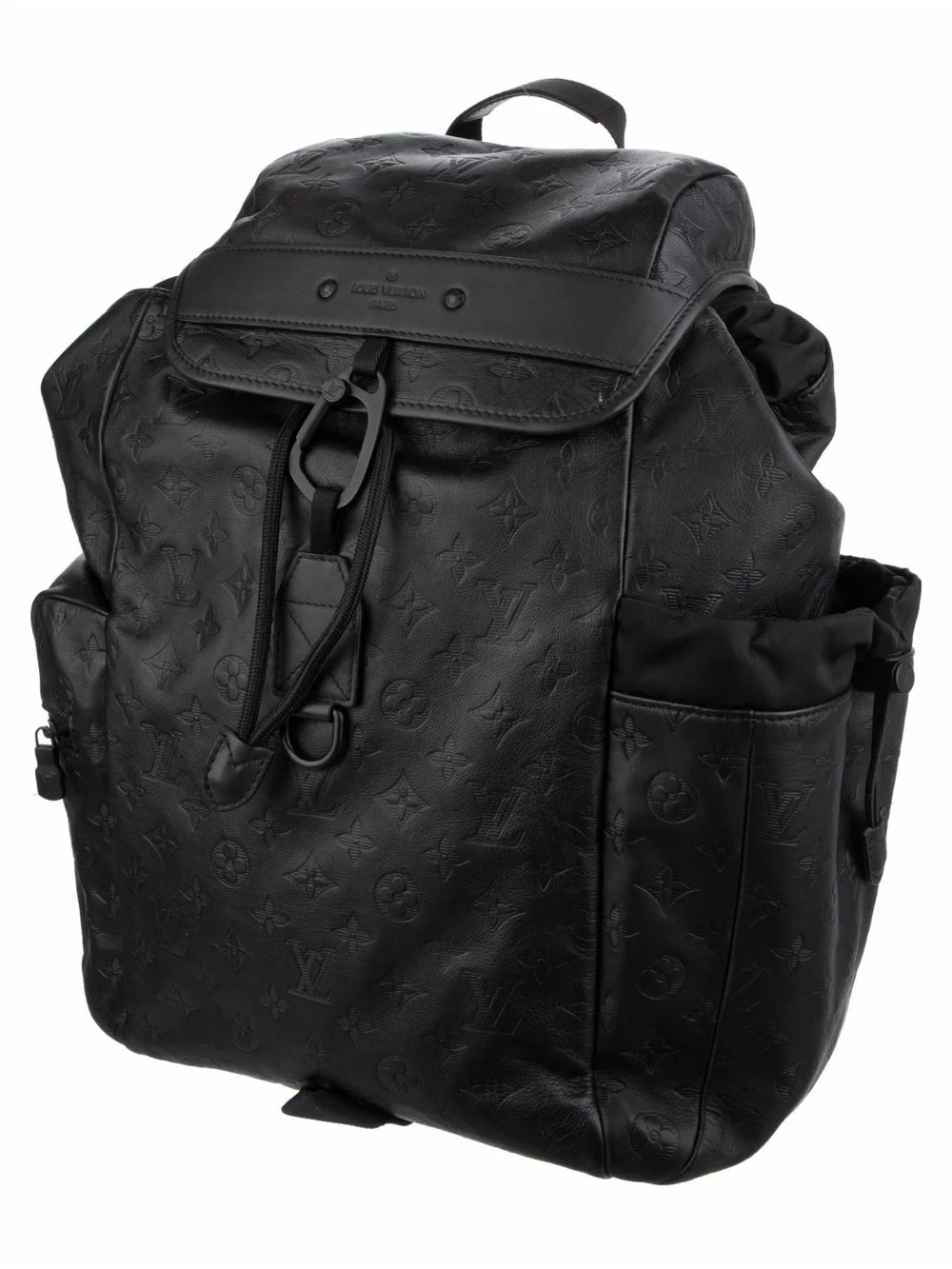 Louis Vuitton Black Embossed Monogram Backpack